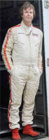 Mark Harmer in his "vintage look", Design 500 custom Nomex and Carbon X uniform