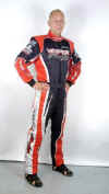 Mike Dicely racing in his Design 500 custom uniform using Nomex and fr materials