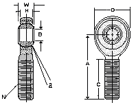 aurora bearing co., performance racing rod end and spherical bearings