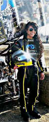 shayle bade in her custom female nomex racing drivers uniforms from lady eagle safetywear