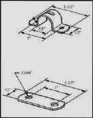 clamps and shims for control cables