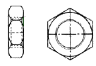 jam nut, rod end bearing jam nut