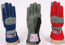 Racequip and Safequip racing gloves SFI rated
